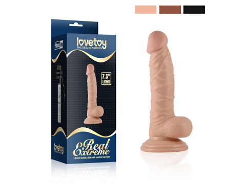 Wibrator realistyczny wibrujący Lovetoy cielisty 19 cm - 5