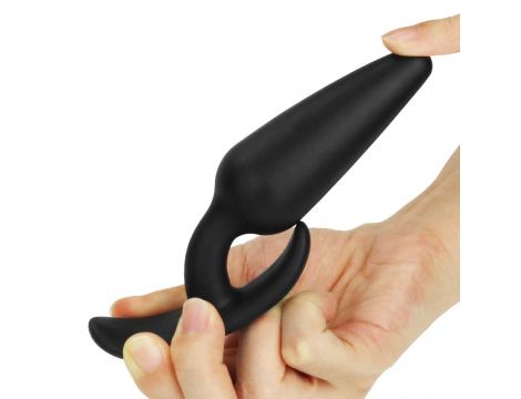 Korek analny silikonowy Lure Me Classic Lovetoy czarny 13 cm - 4