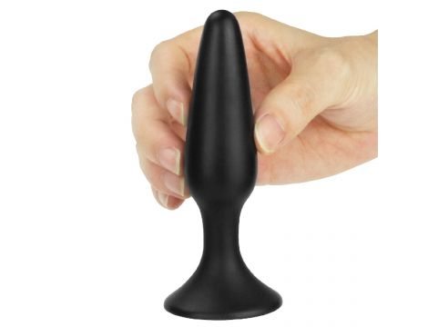 Korek analny silikonowy Lure Me Lovetoy czarny 11,5 cm - 7