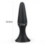 Korek analny silikonowy Lure Me Lovetoy czarny 11,5 cm - 4