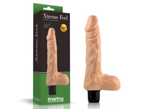 Wibrator realistyczny Lovetoy cyberskin 20,5 cm na baterie AAA