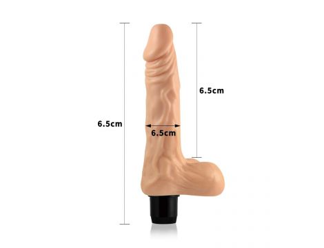 Wibrator realistyczny Lovetoy cyberskin 20,5 cm na baterie AAA - 6