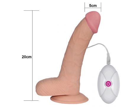 Wibrator realistyczny ultra miękki Lovetoy 20 cm - 3