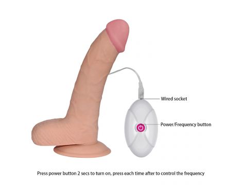 Wibrator realistyczny ultra miękki Lovetoy 20 cm - 10