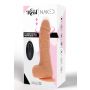 Wibrator dildo silikonowy ToyJoy jasny 20 cm z pilotem - 3
