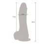 Wibrator dildo silikonowy ToyJoy jasny 20 cm z pilotem - 6