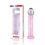 Dildo szklane Lovetoy Glass Romance różowe 21 cm - 2