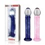Dildo szklane Lovetoy Glass Romance różowe 21 cm - 3