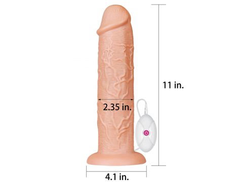 Realistyczny wibrator Lovetoy 28 cm - 2