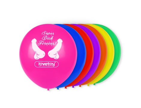 Balony panieńskie Super Dick Forever Lovetoy zestaw 7 - 3