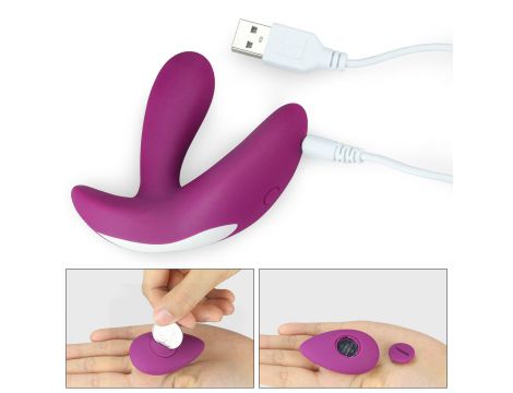 Silikonowy wibrator z pilotem Lovetoy O-Sensual USB 9 cm - 14