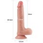 Realistyczne dildo dwuwarstwowe silikonowe Lovetoy 20.5 cm - 4