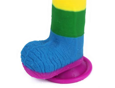 Realistyczne dildo Lovetoy Prider silikonowe 19 cm - 9