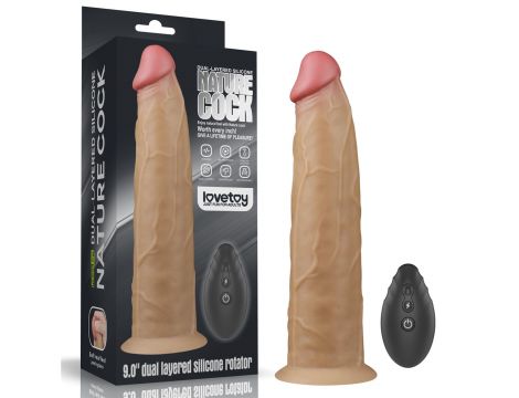9.0'' Dual Layered Platinum Silicone Rotator