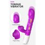 Wibrator silikonowy z językiem B Series Fox USB 23 cm - 4