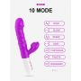 Wibrator silikonowy z językiem B Series Fox USB 23 cm - 5