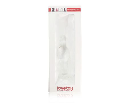 Korek analny szklany Lovetoy transparentny 11 cm - 2