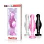 Korek analny szklany Lovetoy transparentny 11 cm - 4