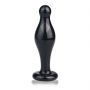 Korek analny szklany Lovetoy Romance czarny 11 cm - 2