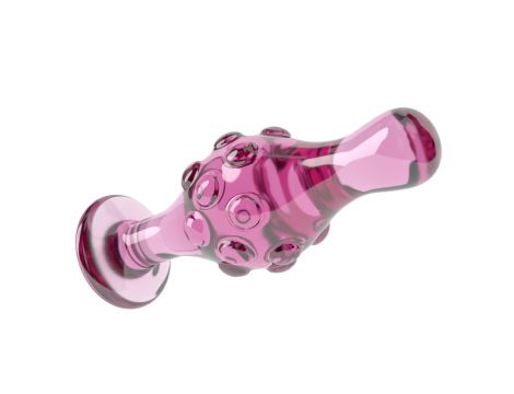 Szklany korek analny Lovetoy Romance różowy 11 cm - 4