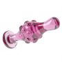 Szklany korek analny Lovetoy Romance różowy 11 cm - 5
