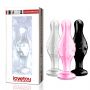 Szklany korek analny Lovetoy Romance różowy 11 cm - 10