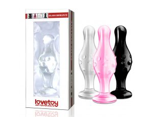 Korek analny szklany Lovetoy transparentny 11 cm