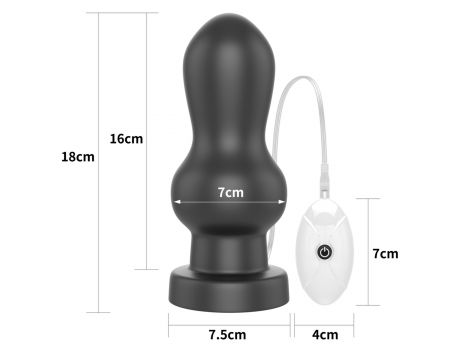 Wibrujący korek analny King Size Lovetoy 18 cm - 2