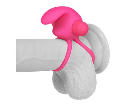 Pierścień wibrujący Lovetoy silikonowy różowy 10 prędkości - 2