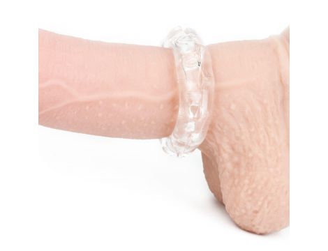 Pierścień erekcyjny Lovetoy Power Plus transparentny rozciągliwy - 4