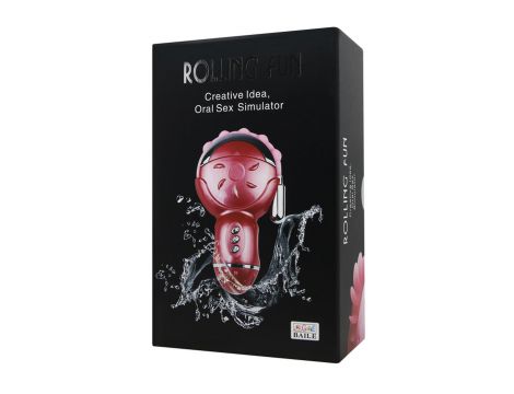 Stymulator łechtaczki Baile Rolling Fun giętki 12 wibracji 6 rotacji - 9