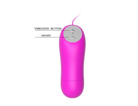 Mini wibrator Baile różowy silikonowy 12 funkcji zdalny - 5