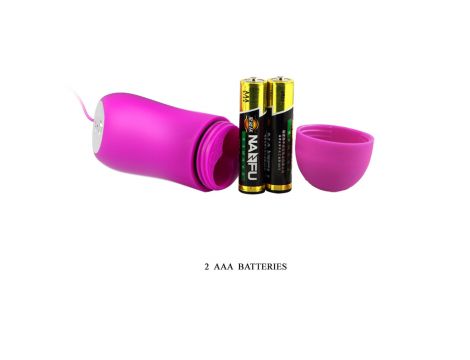 Mini wibrator Baile różowy silikonowy 12 funkcji zdalny - 6