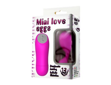 Mini wibrator Baile różowy silikonowy 12 funkcji zdalny - 7