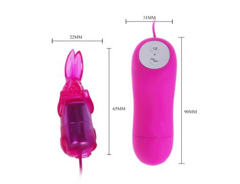 Mini króliczek wibrator Baile Cute Secret 12 funkcji - 5