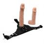 Regulowana uprząż z dwoma realistycznymi dildami Baile Jessica 20cm 13cm - 5
