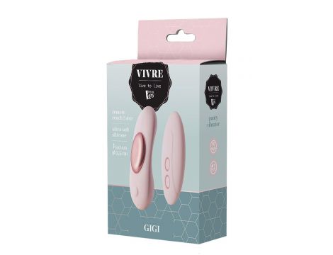 Wibrator do majtek Vivre Gigi z pilotem USB różowy - 5