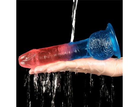 Realistyczne dildo Lovetoy TPE 19 cm z przyssawką - 8