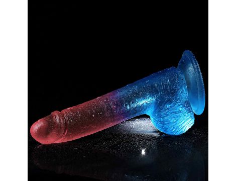 Realistyczne dildo Lovetoy TPE 19 cm z przyssawką - 11
