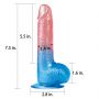 Realistyczne dildo Lovetoy TPE 19 cm z przyssawką - 3