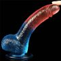 Realistyczne dildo Lovetoy TPE 19 cm z przyssawką - 5