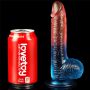 Realistyczne dildo Lovetoy TPE 19 cm z przyssawką - 8