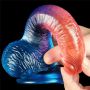 Realistyczne dildo Lovetoy TPE 19 cm z przyssawką - 10