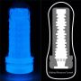 Masturbator żebrowany Lumino Play Lovetoy biały świecący 20 cm - 13