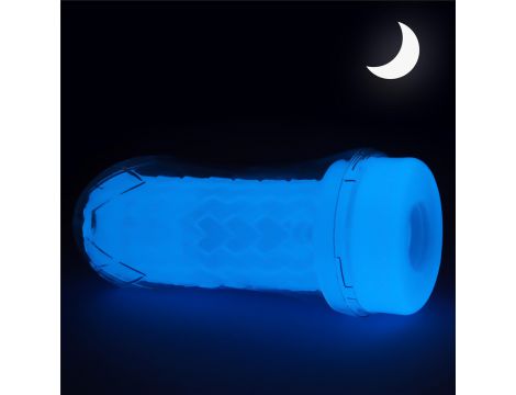 Masturbator Lumino Play świecący Lovetoy biały 20 cm - 3