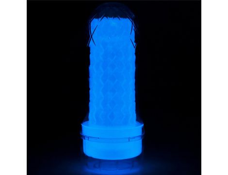 Masturbator Lumino Play świecący Lovetoy biały 20 cm - 4