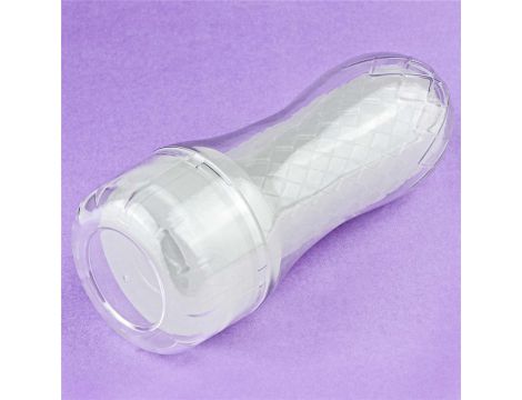 Masturbator Lumino Play świecący Lovetoy biały 20 cm - 16