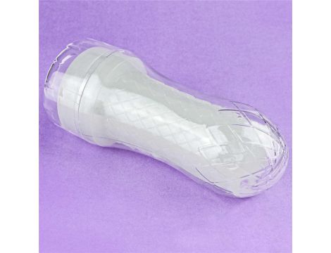Masturbator Lumino Play świecący Lovetoy biały 20 cm - 17