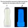 Masturbator Lumino Play świecący Lovetoy biały 20 cm - 14