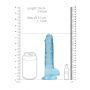Dildo realistyczne z jądrami RealRock Crystal Clear 19 cm - 8